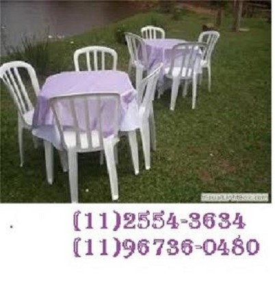 Foto 1 - Locao aluguel de mesa e cadeira